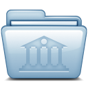 Library Blue Icon 128x128 png